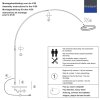 Steinhauer Ringlux LED 2-light adjustable arc floor lamp 240 cm for living room