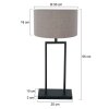 Steinhauer Stang Classic Adjustable Table Lamp, Bedside Lamp E27 with Switch