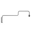 Steinhauer Modern Adjustable Wall Light Bloeba with Angular Arm and Silver Shade
