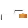Steinhauer Wall light Bloeba, adjustable arm, gold shade, for bedside reading