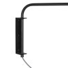 Steinhauer Wall light Bloeba, adjustable arm, gold shade, for bedside reading