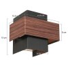 Steinhauer Muro eckige Wandleuchte im modernen Design für Wohn- und Schlafzimmer