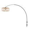 Steinhauer Sparkled Light modern arc floor lamp, sofa reading lamp with cage shade