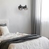 Steinhauer Glaslic 2-light wall lamp, modern adjustable bedside reading light