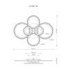 Globo Salinas LED Modern Ring Flush Mount Ceiling Light, 48W, 5400 lm
