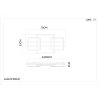 Globo Estrada LED Rectangular Flush Mount Ceiling Light Modern 40W 3000K 4200lm