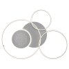 Globo Johnson round LED ceiling light ring lamp with remote control, modern