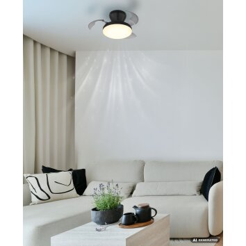 Globo Zavala LED Round Ceiling Light ø 38 cm with Remote Control, 15 W, 1950 lm