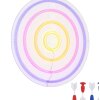Globo Darteri LED Dartboard Neon Wall Light for Kids Room and Playroom ø 46 cm