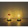 Globo Rosalina LED decorative light rose in glass dome, 20-light, 2900 K