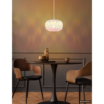 Globo Juana Retro Pendant Light, Hanging Lamp E27 Ø 25 cm, 40 W for Dining Room