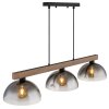 NOWA Romy 3-Light Dining Table Pendant Light, E27, 114 cm, with dome shades