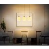 NOWA Thea LED triple pendant lamp for dining table, dining room ceiling light