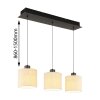 NOWA Thea LED triple pendant lamp for dining table, dining room ceiling light