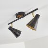 VANTAA ceiling light black-gold, 2-light sources
