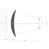 Globo Kristalla Modern LED Dining Table Pendant Light 105 cm with Remote Control