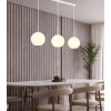 Globo Andre 3-Light Globe Pendant Light for Dining Room and Kitchen, E27, 90 cm