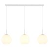 Globo Andre 3-Light Globe Pendant Light for Dining Room and Kitchen, E27, 90 cm