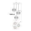 Globo Arlen 3-light cage pendant light ø 38 cm modern for dining room and hallway