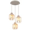 Globo Arlen 3-light cage pendant light ø 38 cm modern for dining room and hallway