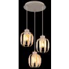Globo Arlen 3-light cage pendant light ø 38 cm modern for dining room and hallway
