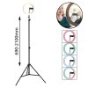 Globo Delgado LED selfie ring light with phone holder for content creation, 63 cm