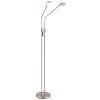 Globo Silvio LED Floor Standing Lamp, dual-head Reading Lamp, 1400 lm, 2700-4000 K