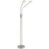 Globo Silvio LED Floor Standing Lamp, dual-head Reading Lamp, 1400 lm, 2700-4000 K