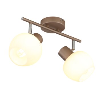 Globo Eileen ceiling spotlight ceiling light, twin-head E27 40 Watt, modern for living room and kitchen
