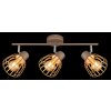 Globo Olin 3-Light Ceiling Spotlight, modern cage-style fixture with E27 sockets