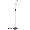 Globo Silvio LED floor lamp, 2-light reading lamp for living room, modern, 173 cm