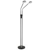Globo Silvio LED floor lamp, 2-light reading lamp for living room, modern, 173 cm