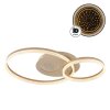 Globo Sanford LED Double-Ring Living Room Ceiling Light 30W 3000K 3185 lm Modern