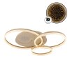 Globo Sanford LED 3-Ring Ceiling Light, Modern Flush Mount, 4322 lm, 3000 K, 40 W