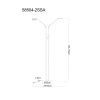 Globo Silvio LED 2-light floor lamp, 173 cm, 1400 Lumen, 2700, 3350 and 4000 Kelvin