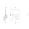 Globo Francine LED ceiling light, modern ring ceiling light for living room