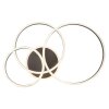 Globo Francine LED ceiling light, modern ring ceiling light for living room