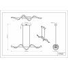 Globo Spiro LED Hängeleuchte Pendelleuchte Wellenform für Esstisch 3000K 2510lm 20W 80 cm 120 cm