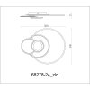 Globo Beltran LED Ring-Deckenleuchte mit Fernbedienung 24W 3700lm 2700-6000K