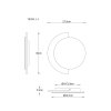 Globo Rojas LED wall light wall lamp modern round for living room and hallway