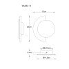 Globo Rojas LED crescent wall light, modern indoor wall lamp for living room