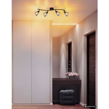 Globo Paula modern Deckenstrahler 4-flammig E14 für Küche, Flur und Wohnraum
