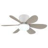 Globo Delores LED ceiling fan with light, 51 cm, 560 lm, 2700-6500 Kelvin, 5 W