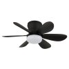 Globo Delores LED ceiling fan with light, modern for living and dining areas