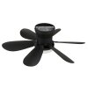 Globo Delores LED ceiling fan with light, modern for living and dining areas