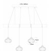 Globo Caldwell Industrial 4-Light Bar Pendant Light for Dining Room & Kitchen
