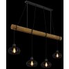 Globo Caldwell Industrial 4-Light Bar Pendant Light for Dining Room & Kitchen