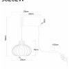 Globo Caldwell wall light, wall lamp with cord switch, cage shade, E27, industrial