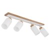 Globo Rowena modern oblong 4-light ceiling spotlight bar, E27