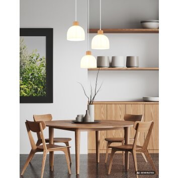 Globo Swanson 3-Light Modern Dining Table Pendant Light for Kitchen and Hallway